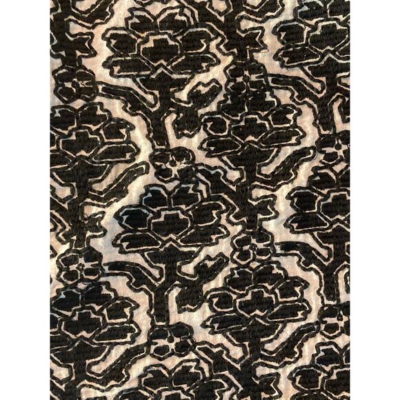 Suno Embroidered Top Cotton Black & White Damask Floral Print ~ Sz M /2 ~ Lovely - Picture 5 of 7